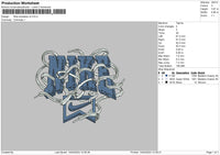 Nike Shoelace V2 Embroidery File 6 sizes