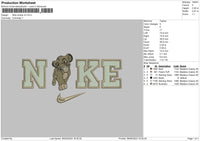 Nike Simba V2 Embroidery File 6 sizes