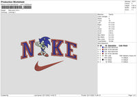 Nike Sonic 02 Embroider File 6 sizes