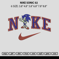 Nike Sonic 02 Embroider File 6 sizes