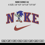 Nike Sonic 02 Embroider File 6 sizes