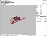 Swoosh Spiderman Embroidery File 7 size