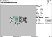Nike Squid 0206 Embroidery File 6 sizes