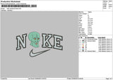 Nike Squid 0206 Embroidery File 6 sizes