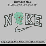 Nike Squid 0206 Embroidery File 6 sizes