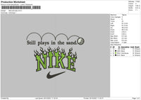 Nike Still Plays Embroidery File 4 size