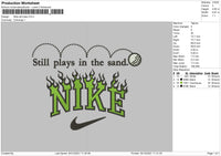 Nike Still Plays Embroidery File 4 size