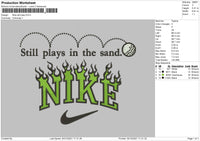 Nike Still Plays Embroidery File 4 size