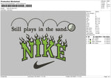 Nike Still Plays Embroidery File 4 size