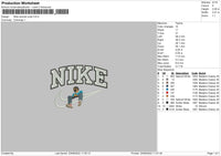 Nike Swoosh Jcole Embroidery File 5 sizes