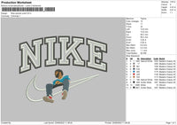 Nike Swoosh Jcole Embroidery File 5 sizes