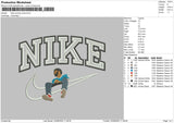 Nike Swoosh Jcole Embroidery File 5 sizes