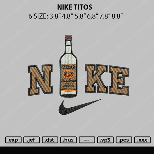 Nike Titos Embroidery File 6 sizes
