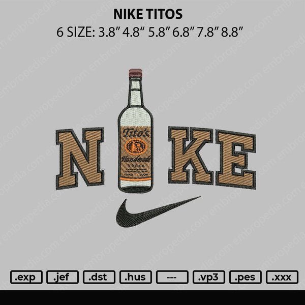 Nike Titos Embroidery File 6 sizes