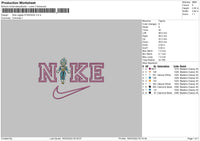 Nike Vegeta Standing Embroidery File 4 size