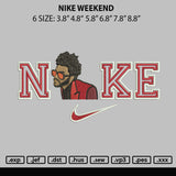 Nike Weekend Embroidery File 6 sizes