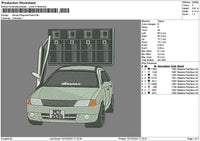 Car 1012 Embroidery File 6 sizes