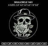 Skullcircle 1401 Embroidery File 6 sizes