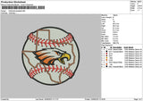 Baseball 1006 Embroidery File 6 sizes