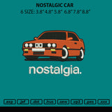 Nostalgic Car Embroidery File 6 sizes