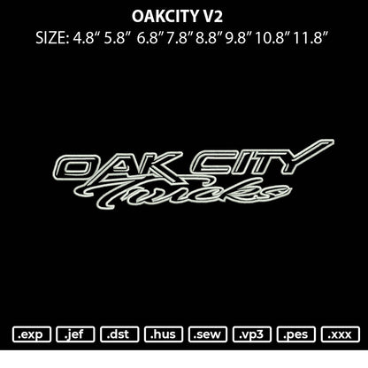 Oak City Embroidery File 6 sizes