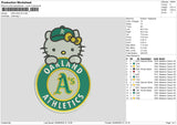 Oakland Hk 02 Embroidery File 6 sizes