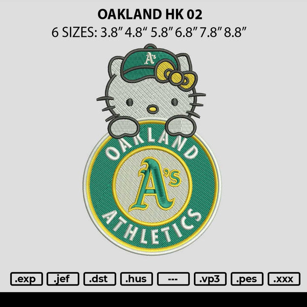 Oakland Hk 02 Embroidery File 6 sizes