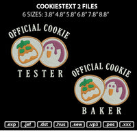 Cookiestext 2 Files Embroidery