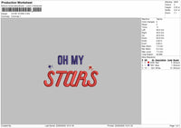 OH MY STARS Embroidery Files