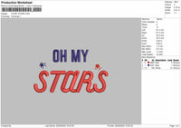 OH MY STARS Embroidery Files
