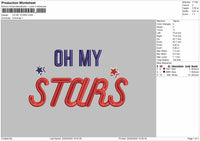OH MY STARS Embroidery Files