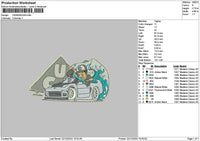 Carcartoon 02 Embroidery File 6 sizes