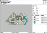 Carcartoon 02 Embroidery File 6 sizes