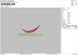 Omnidenttext Embroidery File 6 sizes