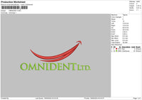 Omnidenttext Embroidery File 6 sizes