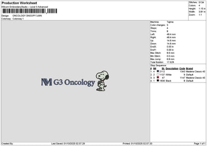 Oncologytext Embroidery 2 Files
