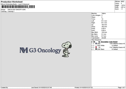 Oncologytext Embroidery 2 Files