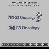 Oncologytext Embroidery 2 Files