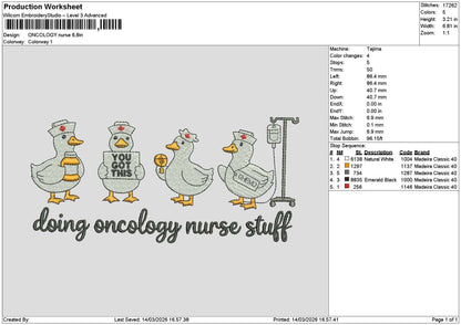 Duckstext 1403 Embroidery File 6 sizes