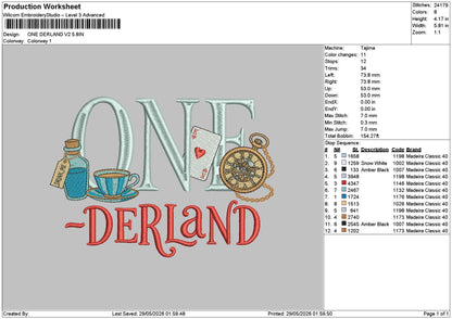 Derlandtext V2 Embroidery File 6 sizes