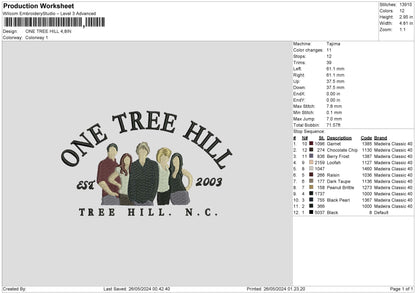 Treetext V2 Embroidery File 6 sizes