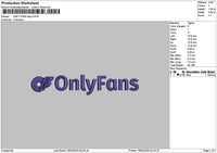 Onlytext Embroidery File 6 sizes