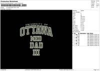 Ottawa Med Embroidery File 6 sizes