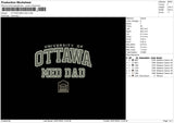 Ottawa Dad Embroidery File 6 sizes