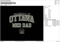 Ottawa Dad Embroidery File 6 sizes
