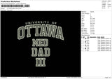 Ottawa Med Embroidery File 6 sizes