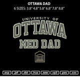 Ottawa Dad Embroidery File 6 sizes