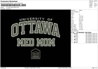 Ottawa Mom Embroidery File 6 sizes