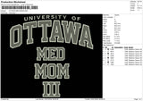 Ottawa Text 2307 Embroidery File 6 sizes