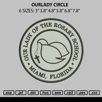 Ourlady Circle Embroidery File 6 sizes